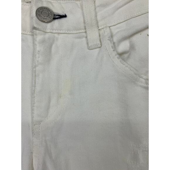 AMO Twist Women's Size 26 Slim Fit Skinny Jeans Mid Rise Sea Salt White *FLAWS - Picture 3 of 9